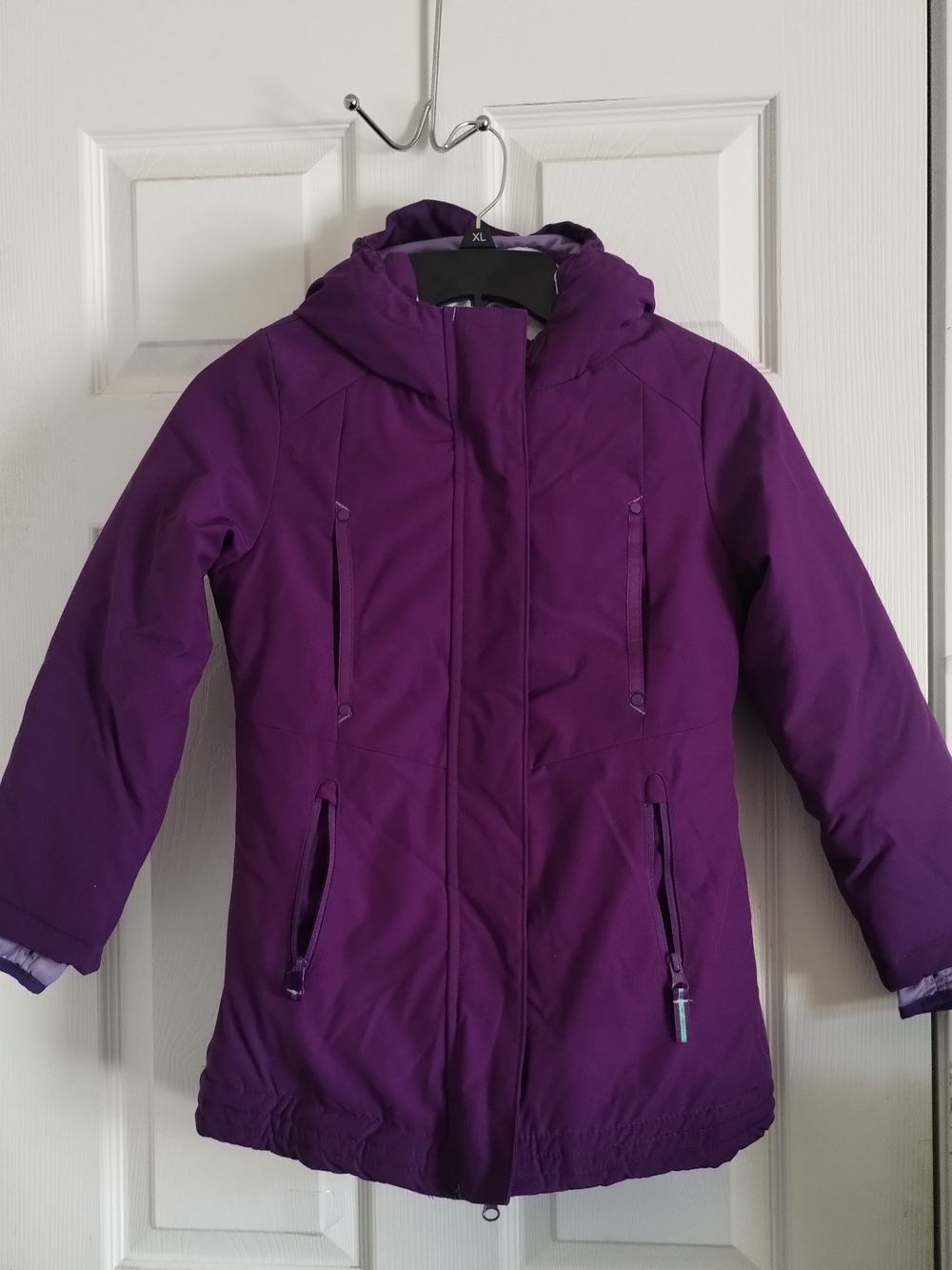 Girl's Champion Purple Hooded Winter Ski/Snow Coat